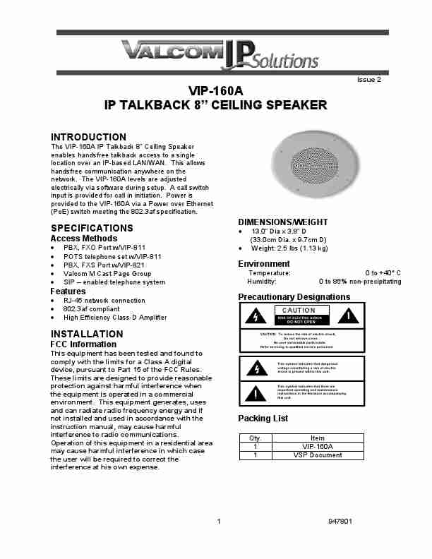 VALCOM IP SOLUTIONS VIP-160A-page_pdf